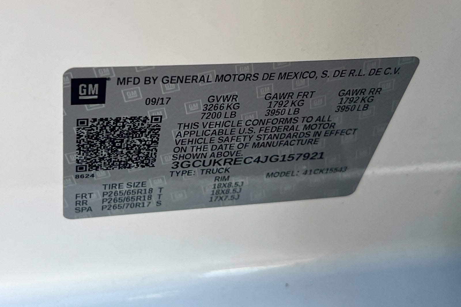 2018 Chevrolet Silverado 1500 LT