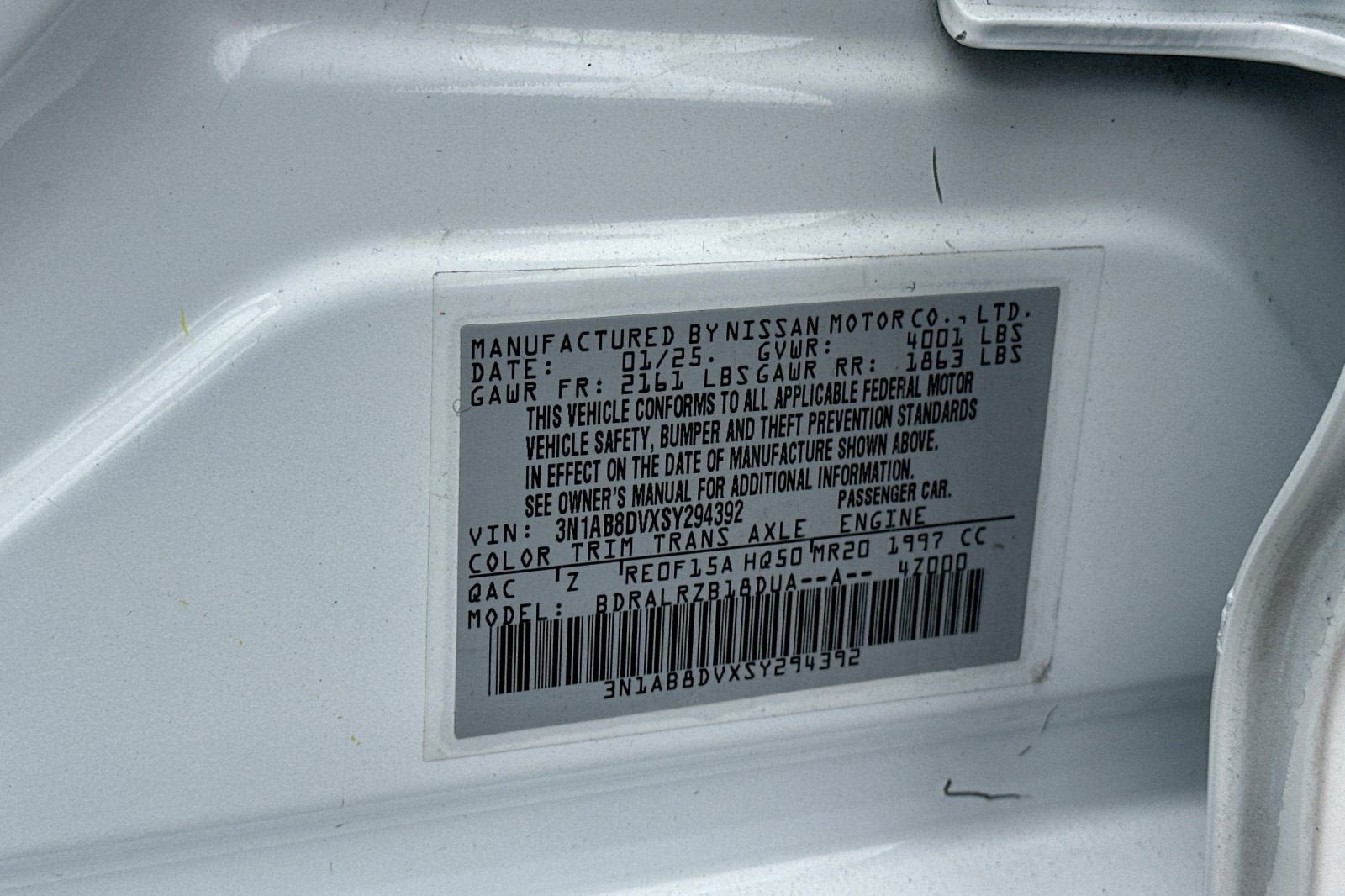 2025 Nissan Sentra SR